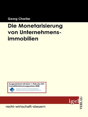cover image of Die Monetarisierung von Unternehmensimmobilien